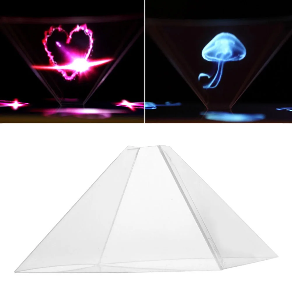 

1pcs Stand 3D Holographic Display Pyramid Projector For 3.5''~6.5'' Smart Cell Phone Holographic 3D Display Stand