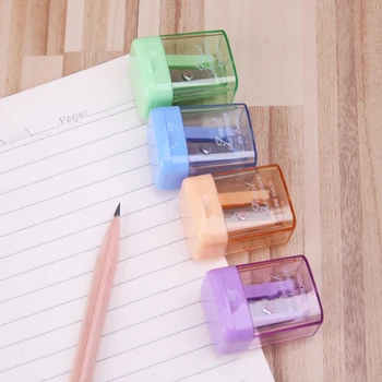 

1pc Colorful Mini Manual Pencil Sharpener Hand Portable Desktop Tool Student School Supplies