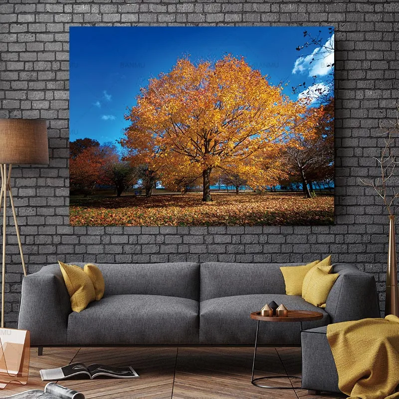 

Picture landscape canvas painting Wall art the beautiful tree posters and prints home decoration painting art print on canvas