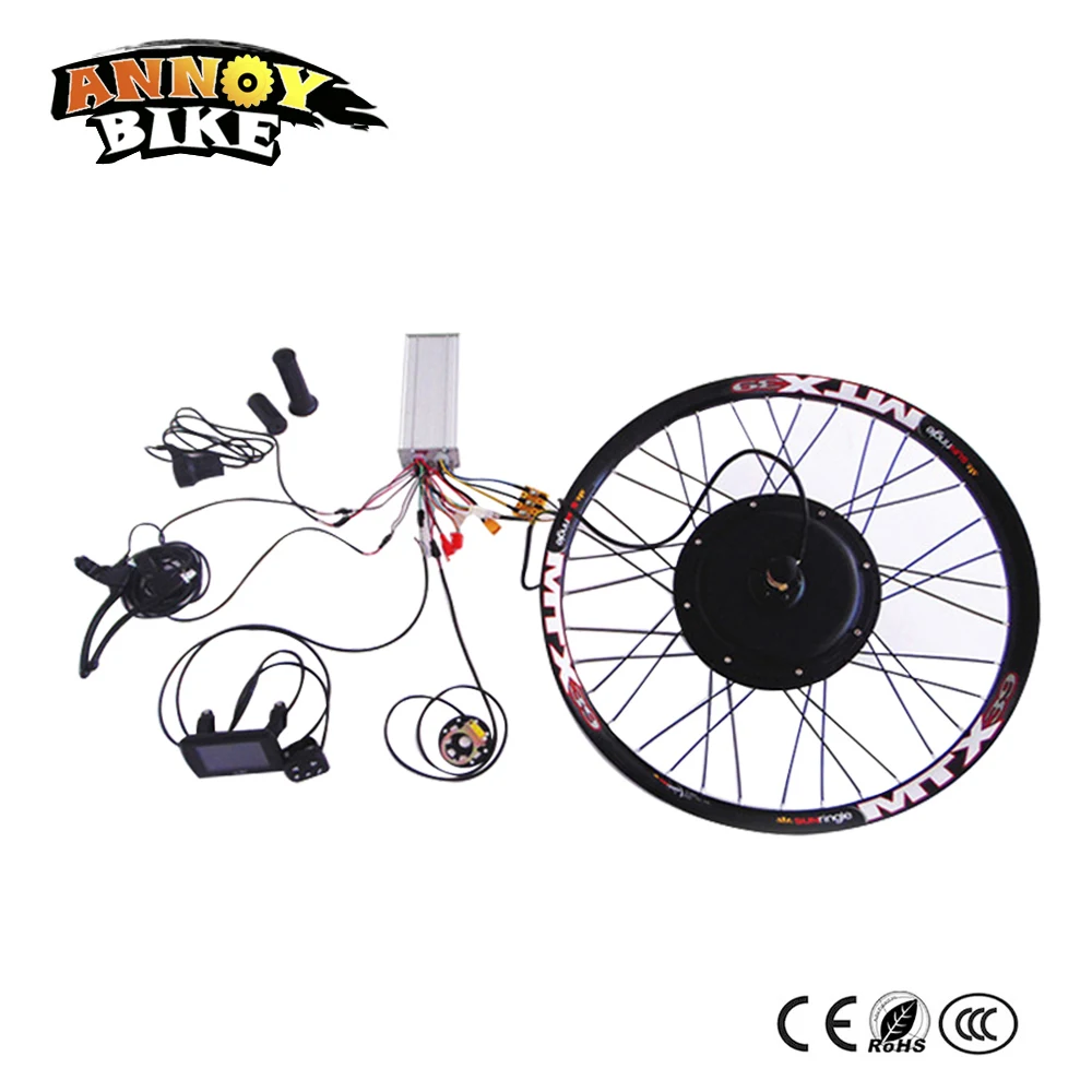 High Speed Electric Motorcycle DIY 19'' 24" 26" 72v 5kw Wheel Motor Kit