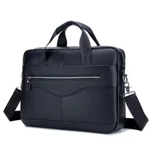 Винтажный однотонный топ продаж, модный простой деловой мужской портфель известного бренда в горошек, кожаная сумка для ноутбука, повседневные мужские сумки