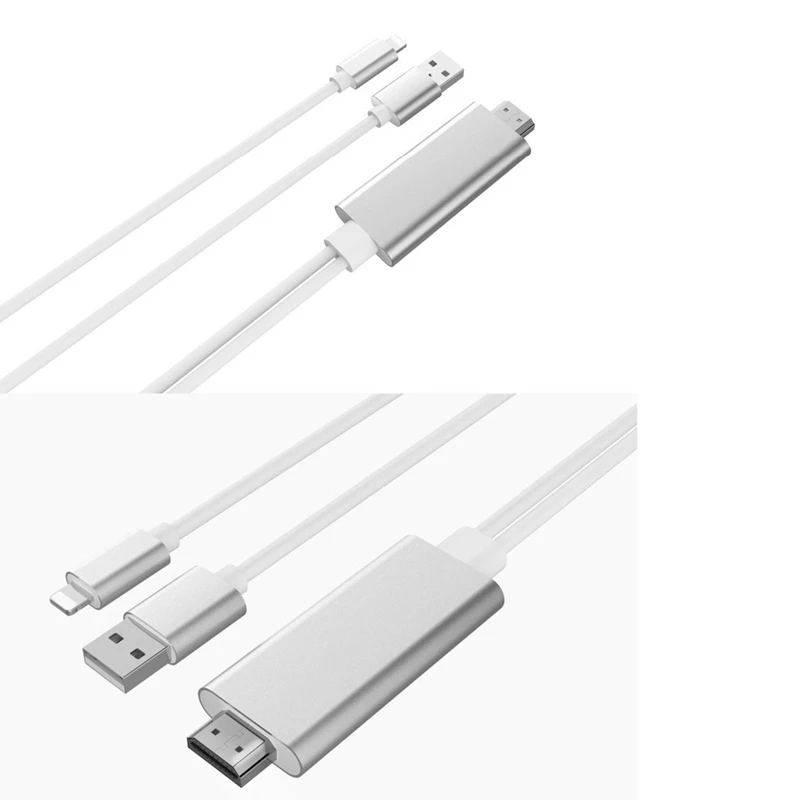 

Adapter for Apple to HDMI HD Cable 1080P HD for iPad on for iPhone 5 5S 6 6s 7 Plus Phone Connected to TV Support IOS11 system