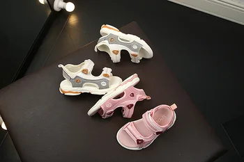 

Summer new comfortable trend girls sandals Korean fashion baby soft bottom children's beach shoes boys slip