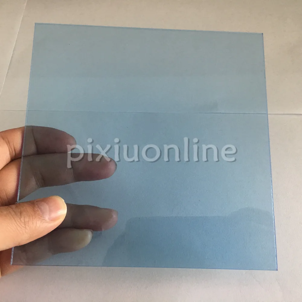 

1pc J585b Transparent Acrylic Board Sky Blue Super Clear High Quality 15*15cm Square Plastic Sheets Thickness 2.3mm Shanghai