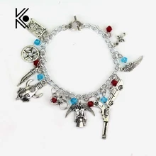 Envío Gratis Joyería CHARM BRACELET TV Davils Dean Sam Winchester Supernatural Allí Regalos Para Hombres Y Mujeres de Moda