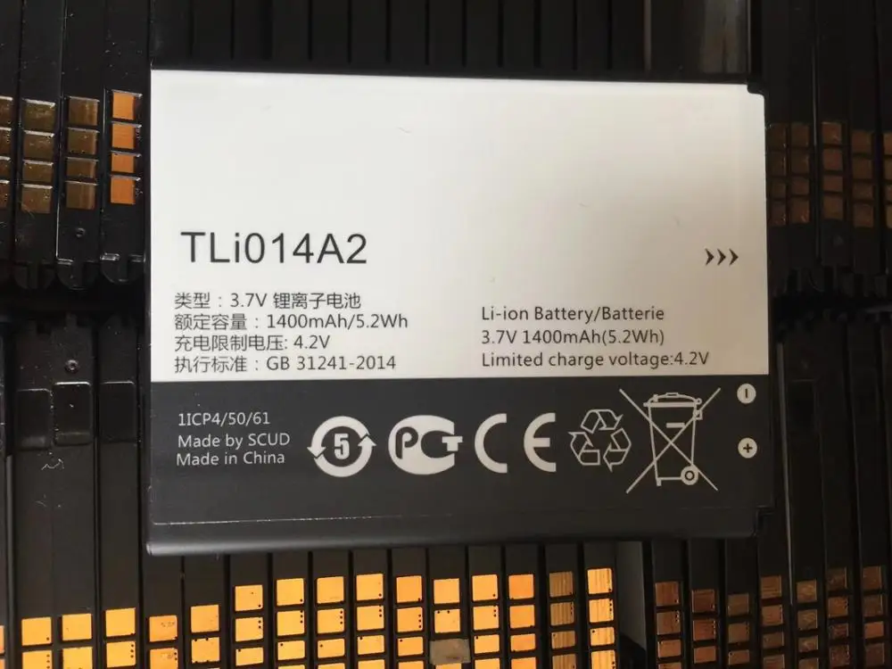 Аккумулятор 1400 мАч TLi014A2 для Alcatel Pixi 3 4 5 дюйма 4027 4027A 4027D 4027X 4010 4010D 4012 4030 4030D 4030A 5020 5020D