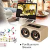 Altavoz Bluetooth portátil de madera con sonido de estéreo HIFI, diseño inalámbrico Retro artesanal de 1500mAh con Subwoofer pasivo Doble ► Foto 2/6
