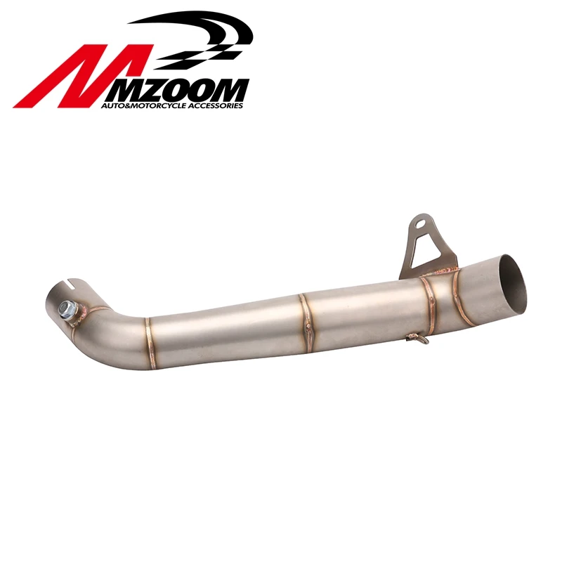 Exhaust Muffler Link Pipe Stainless Steel Motorcycle Motorbike Exhaust