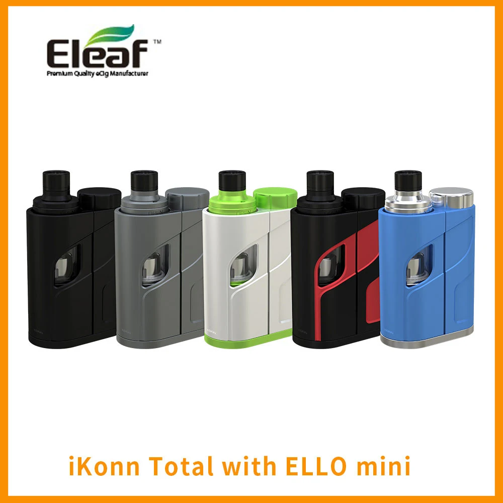 

Russian Warehouse Original Eleaf iKonn Total With ELLO Mini Starter Kit 2ML Tank 50W output wattage 510 Thread e-cig