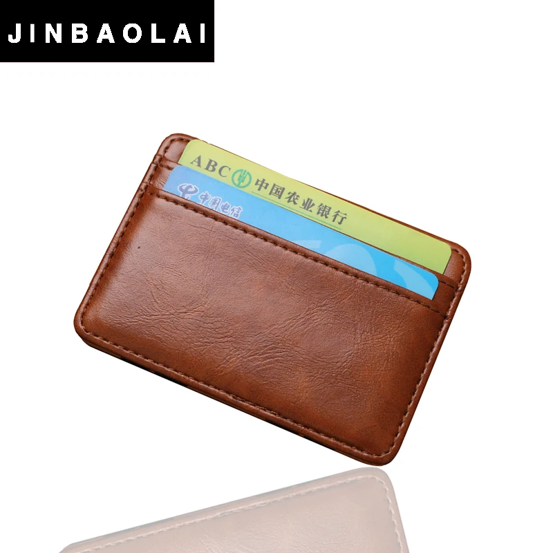 2016 fashion Vintage Style High quality PU leather magic wallet men's mini multifunctional card holder brand magic wallets