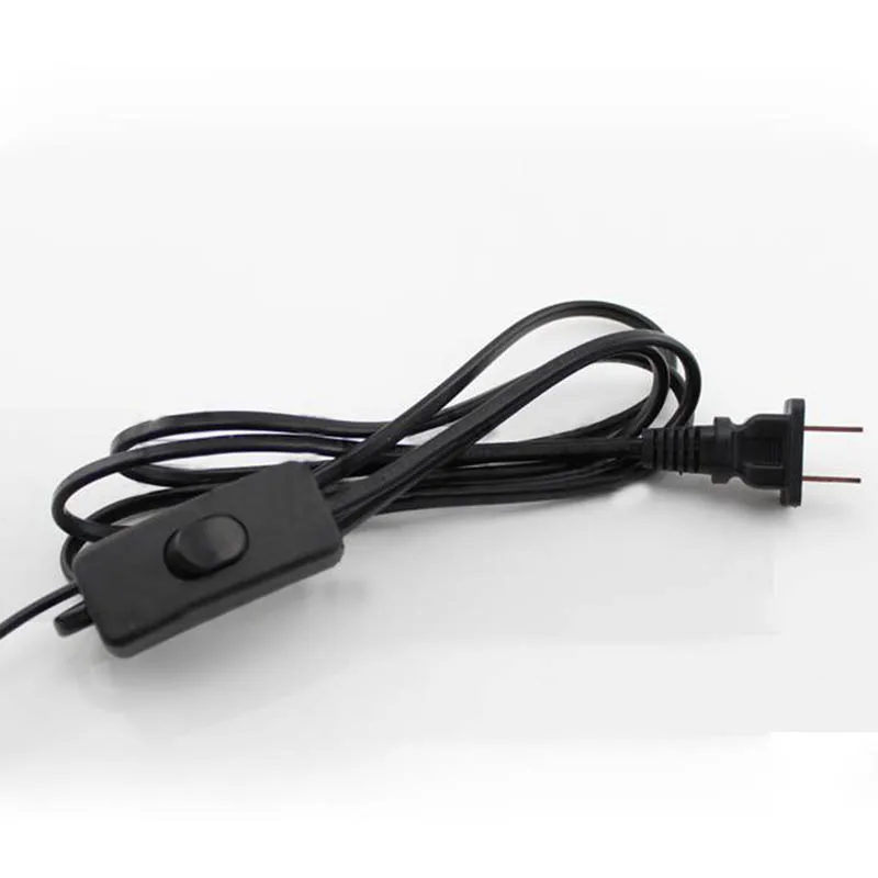 

1PC 2pins 1.8m push switch lamp on-off switch with wire plug electric wire with switch plug for living room lighting accessories