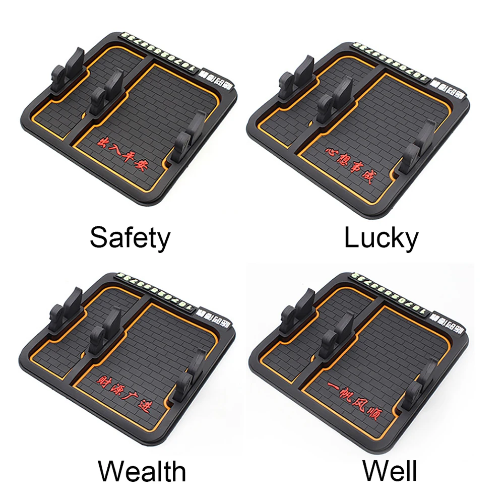 Автомобильный орнамент, держатель для мобильного телефона, автомобильный коврик, ПВХ, автомобильная приборная панель, липкий коврик, gps подставка, кронштейн, универсальная Нескользящая подушка