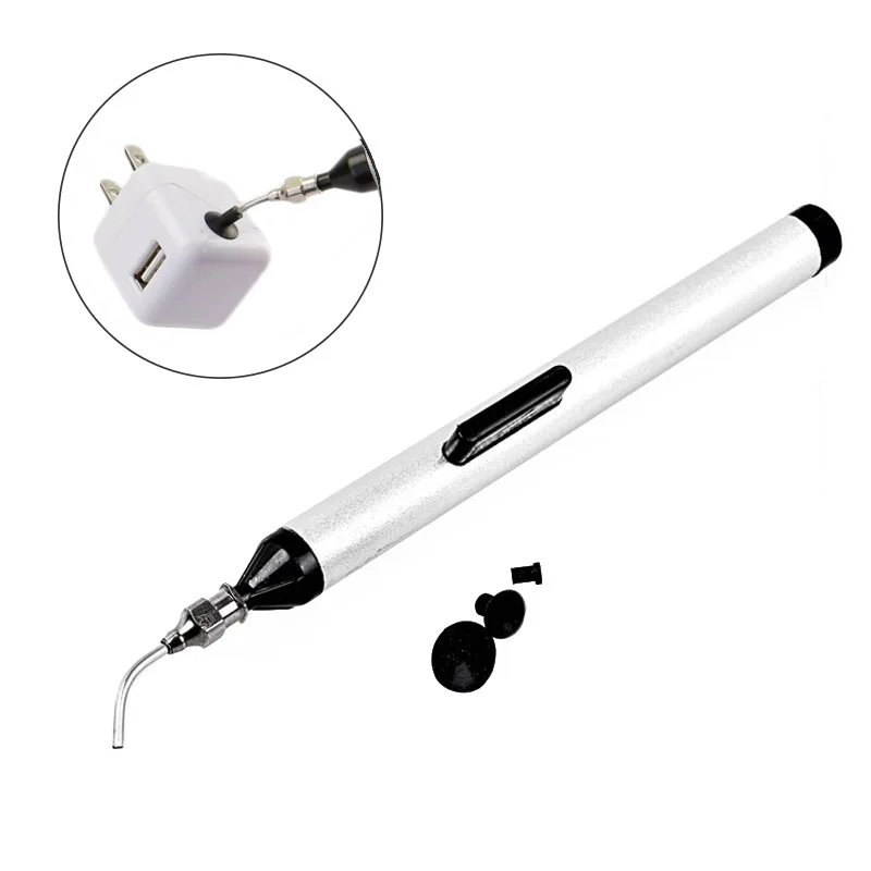 

Easy Pick Solder Picker Delicate IC SMD Hand Tool Vacuum Sucking Pen 3 Sizes Header Vacuum Suction Pen Alternative Tweezers
