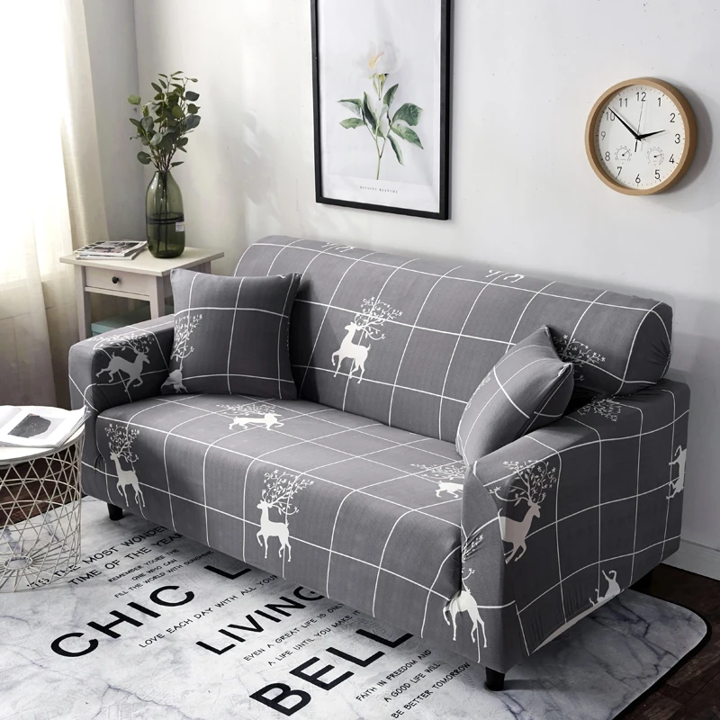 

All-inclusive Flexible Sofa Cover For Living Room Elastic Stretch Modern Geometric Printing Couch Cover Slipcovers cubre sofa