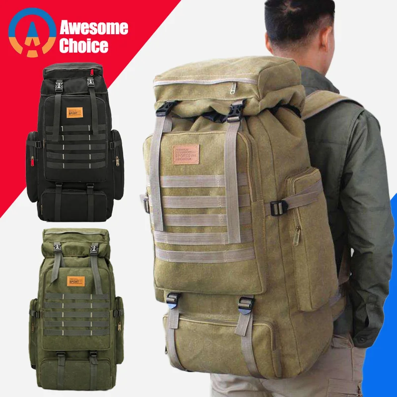 Cena Jakości Sport na świeżym powietrzu Molle 3P torba 75L wodoodporna wspinaczka piesze wycieczki wojskowy plecak taktyczny torba kemping alpinizm