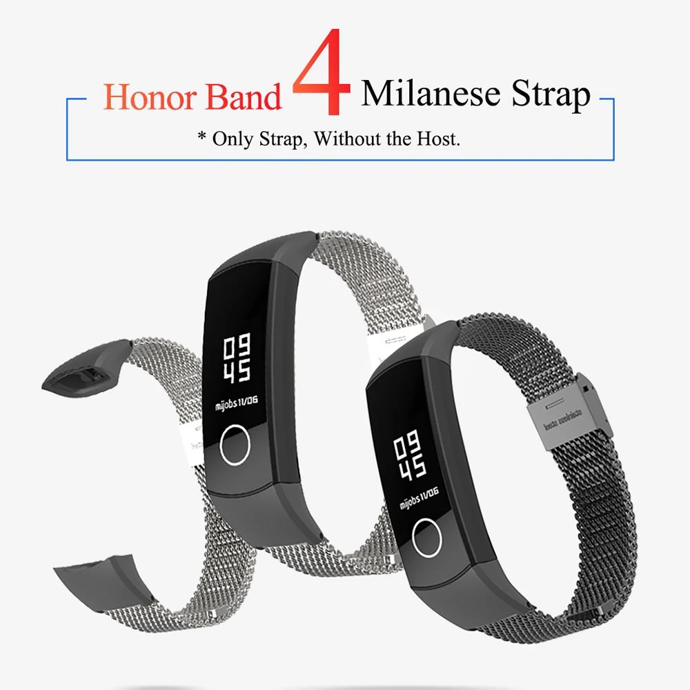 Металлический ремешок Torntisc huawei Honor Band 4 5 съемный браслет из нержавеющей стали