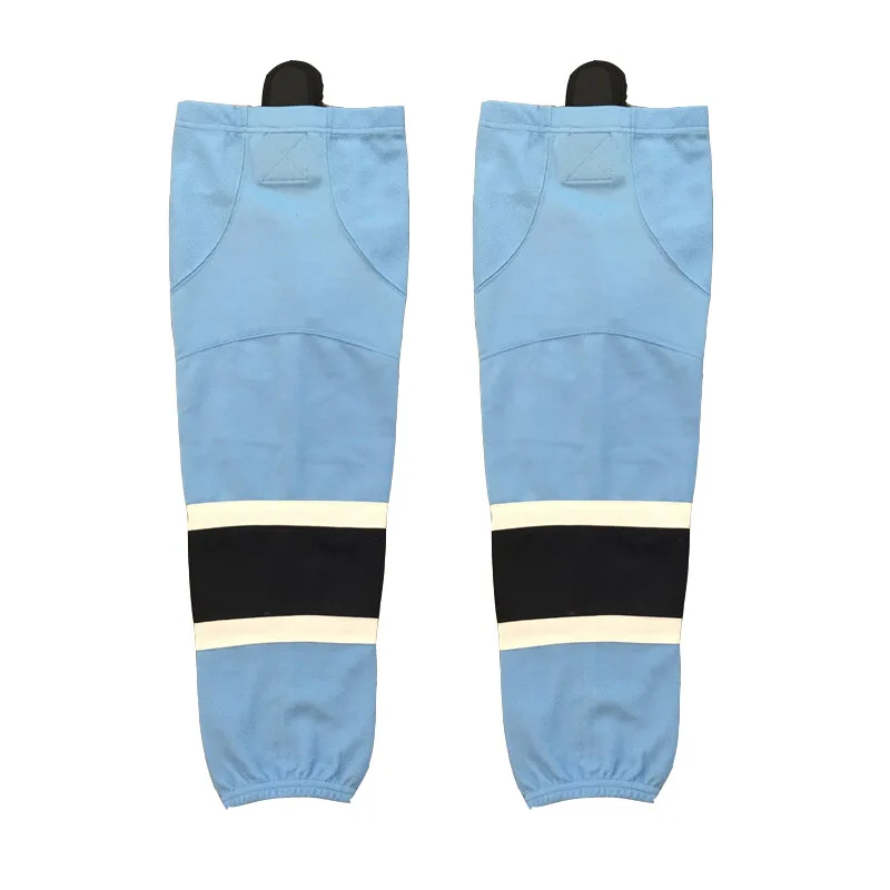 Coldindoor 100 Polyester The Light Blue Ice Hockey Socks Cheap Shin