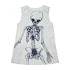 3D Skeleton A-Line Print Tunic Dress 3