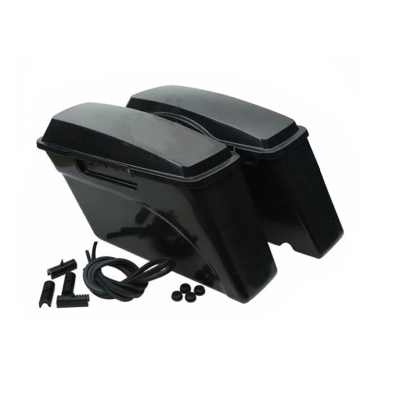 Unpainted Motorcycle Saddle bag Hard Saddlebags Without Lock for Harley Davidson Electra Road Glide CVO Ultra Classic 94-13 (2)