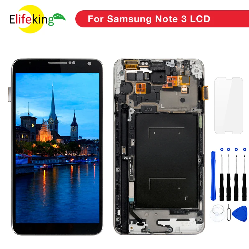 10 шт./лот класс AAA Note 3 ЖК-дисплей с сенсорным дигитайзер в сборе для Samsung Note3 N9000 N900