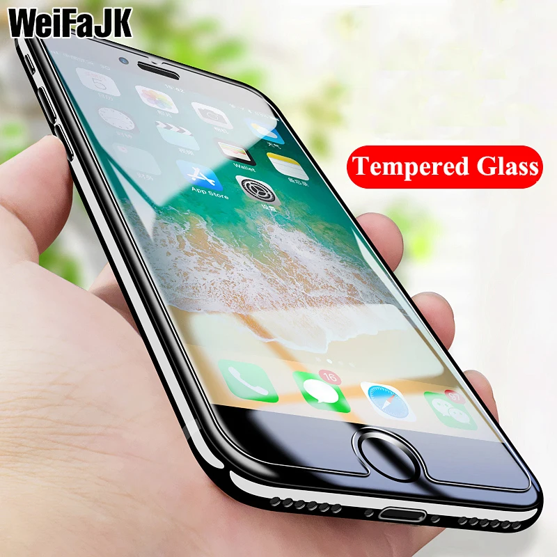 Beste WeiFaJK 9 H ultradunne Gehard Glas Voor iPhone 8 7 6 6 s Plus X 5 5 s SE Screen Protector Voor iPhone X 6 7 8 6 s Beschermende glas