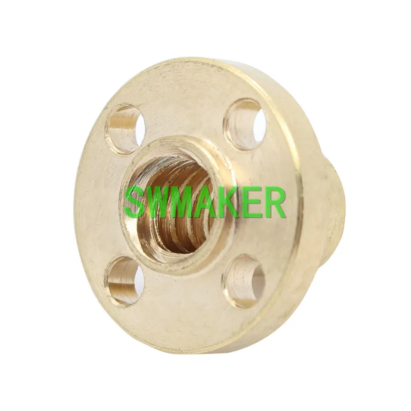 Brass-22mm-Flange-Nut-For-CNC-3D-Printer-8mm-4-Start-Lead-Screw-300mm-long-With