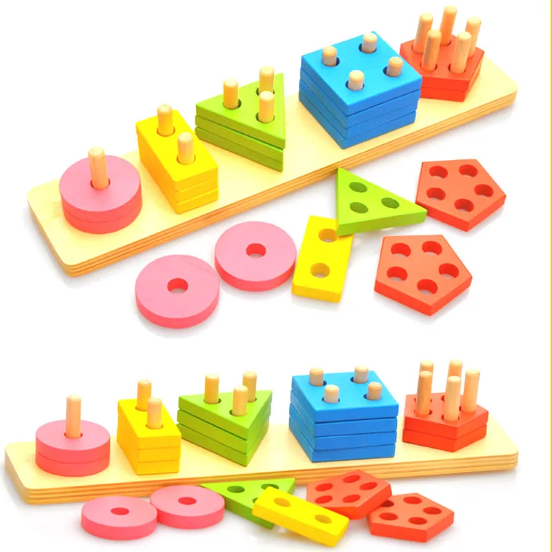 

Wooden Educational Preschool Toddler Toys for Boys Girls Montessori Toy FJ88