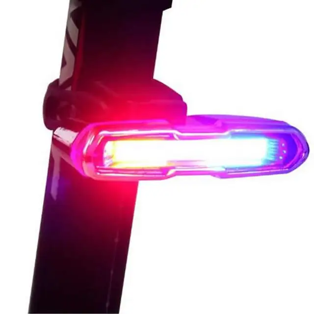 Cheap USB Rechargeable Front Rear Bicycle Light Lithium Battery LED Bike Taillight Cycling Helmet Light Lamp Mount Bicycle Accessories