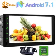 Backup Camera+Car Stereo 2Din In Dash Android 7.1 GPS Navigation Radio 7” Support Bluetooth OBD2 WiFi Steering Wheel Control 4G