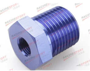 1/2 ''NPT штекер 3/8'' NPT Женский адаптер фитинг алюминий AD45006black - Цвет: blue