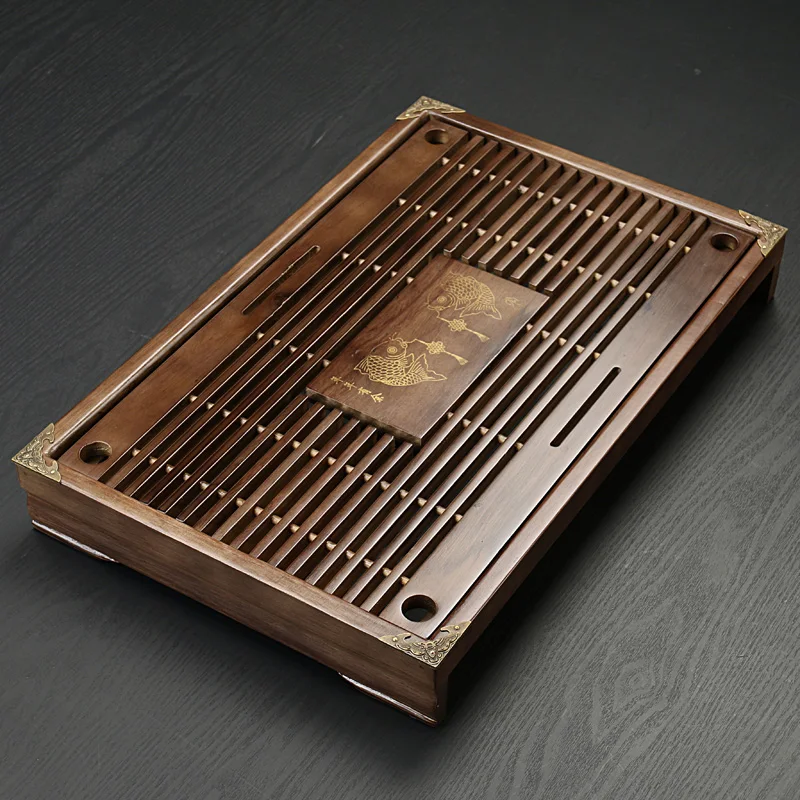 Goedkoop Chinese Traditionele Houten Dienblad Theetafel Thee Zee Set, Kung Fu Thee Lade gereedschap voor cup en theepot ambachten lade 43*28*6 cm