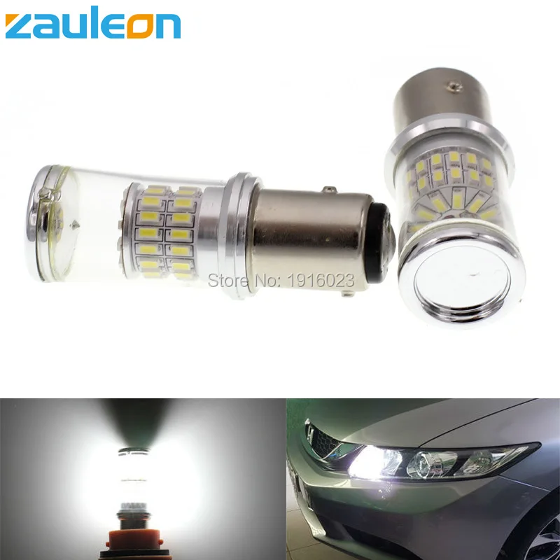 Zauleon 2 шт. 1157 P21/5 Вт Светодиодный светильник высокой мощности BAY15D Белый DRL задний