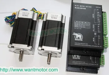 

(Promotion)Wantai 2 Axis 57BLF01 Brushless DC Motor 63W,24VDC,3000RPM rated speed& Driver CNC Kit BLDC-8015A,80VDC,