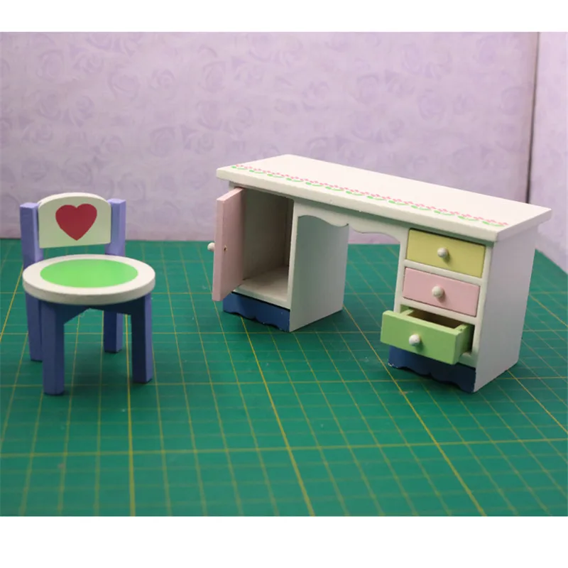 1:12 Wooden Miniature simulation desk chair model for dolls Dollhouse Furniture toy pretend play toys for girls kids gifts cute 1:12 Wooden Miniature simulation desk chair model for dolls Dollhouse Furniture toy pretend play toys for girls kids gifts cute