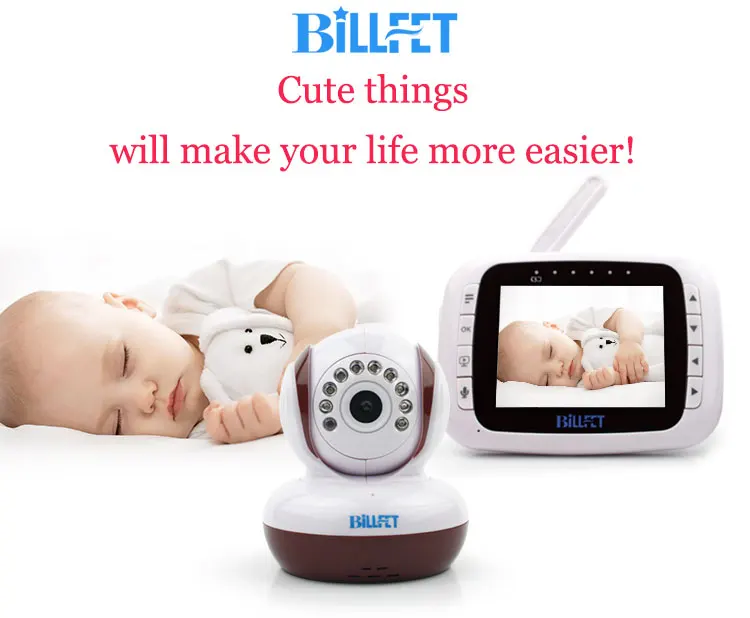 BILLFET 3." ЖК-Цифровой Беспроводной Монитор Младенца Ик ночного видения babyfoon TV-Out камеры Зум Видеокамеры Баба Видео Няня Видео няня детские видео няня видео няня Видео Монитор Младенца радионяня с камерой