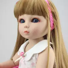 18 дюймов Реалистичная виниловая американская принцесса SD/BJD куклы ручной работы детские шарнирные куклы для девочек