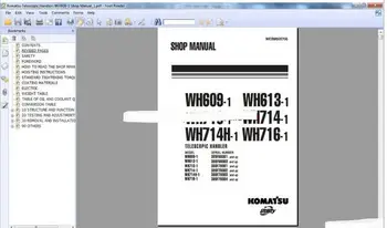 

Komatsu Telescopic Handlers Workshop Manuals (ALL)