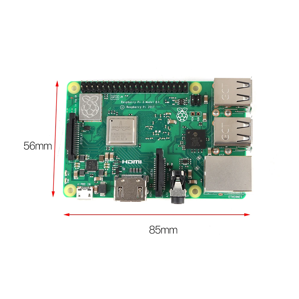 Raspberry Pi 3 Model B + доска радиатор ABS чехол/Alicylic случае 5 в 2.5A США питание 5MP мегапикселя ночное видение камера