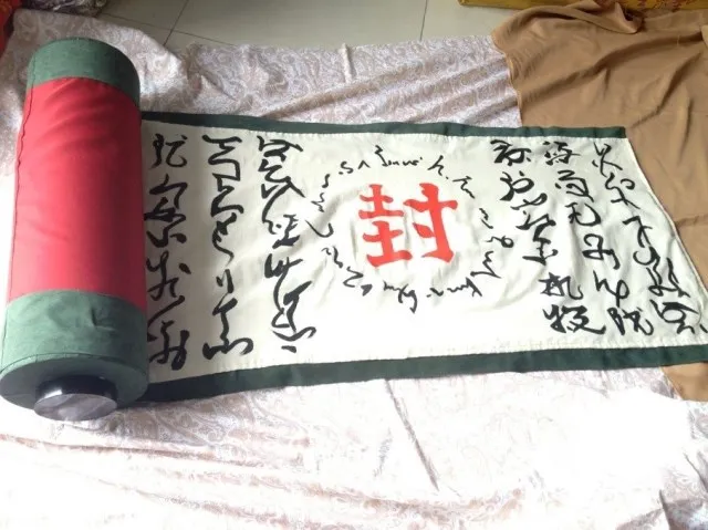 Shippuden Jiraiya Fire Sealing Method Scroll Cosplay Prop Costumes 
