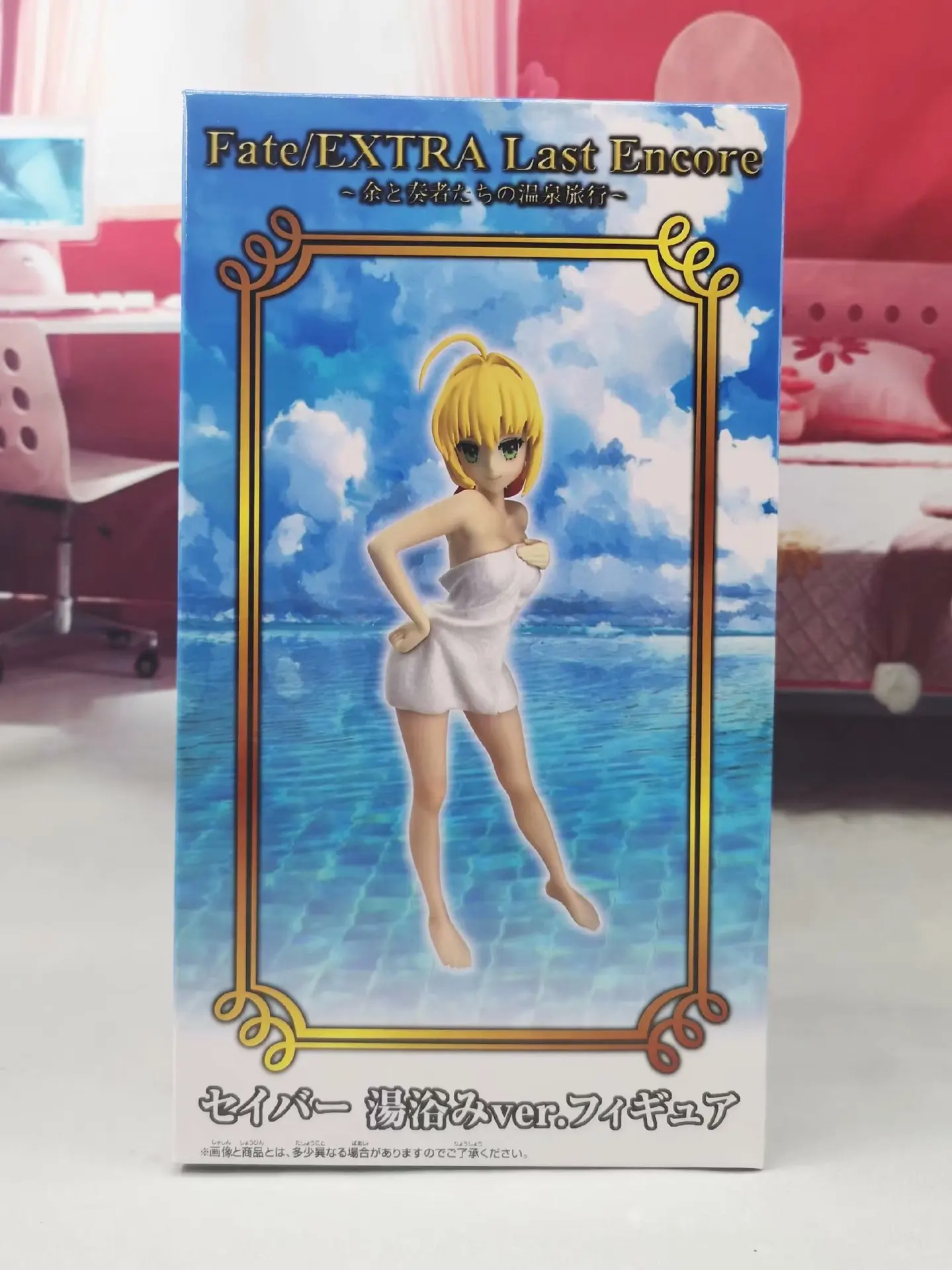 1 шт. японского нового аниме FGO Fate Stay Night Fate/дополнительный последний Encore Saber Nero Bathing Ver. 1/7 ПВХ фигурка модель игрушки кукла