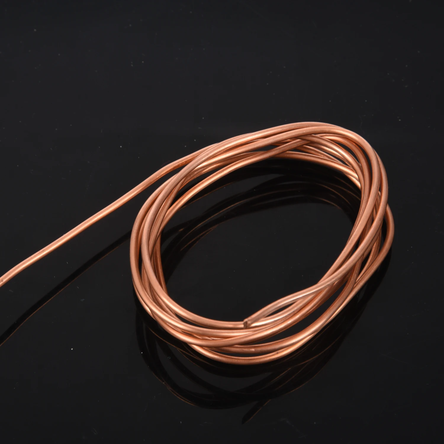 Стиль 2 мм Диаметр Медь спиральная трубка 1,5 м(2*0,5 мм) медь трубки охлаждения кабель рукава коричневый