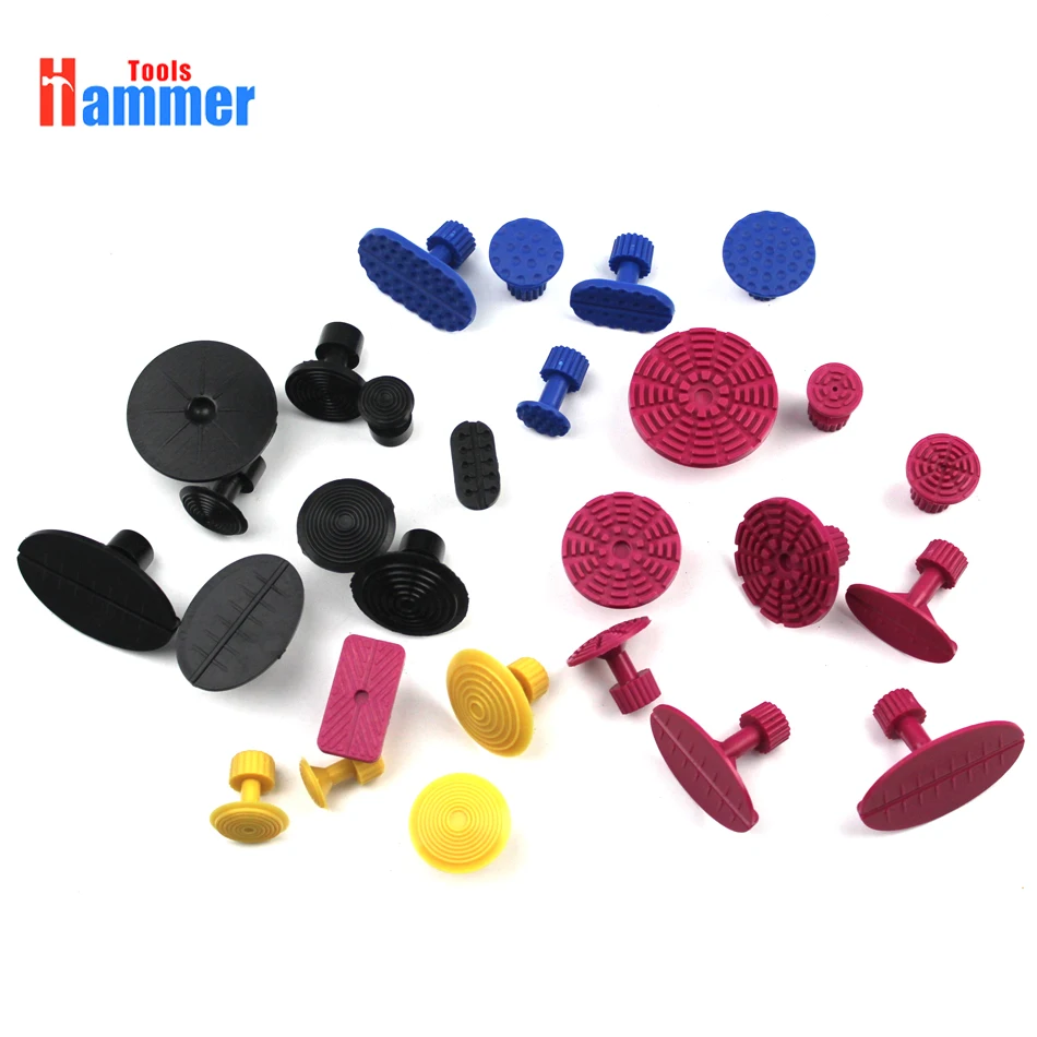

28 Pcs PDR Tabs PDR Tool Paintless Dent Repair Tool Glue Tabs for Most Puller Lifter