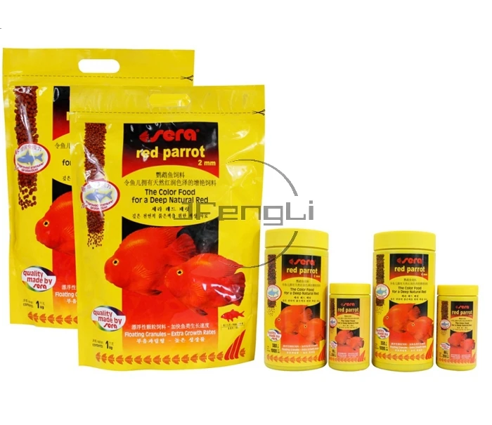 

JFENGLI Red parrot fish food granules 2mm 4mm float on water Sera germany small fish feed aquarium