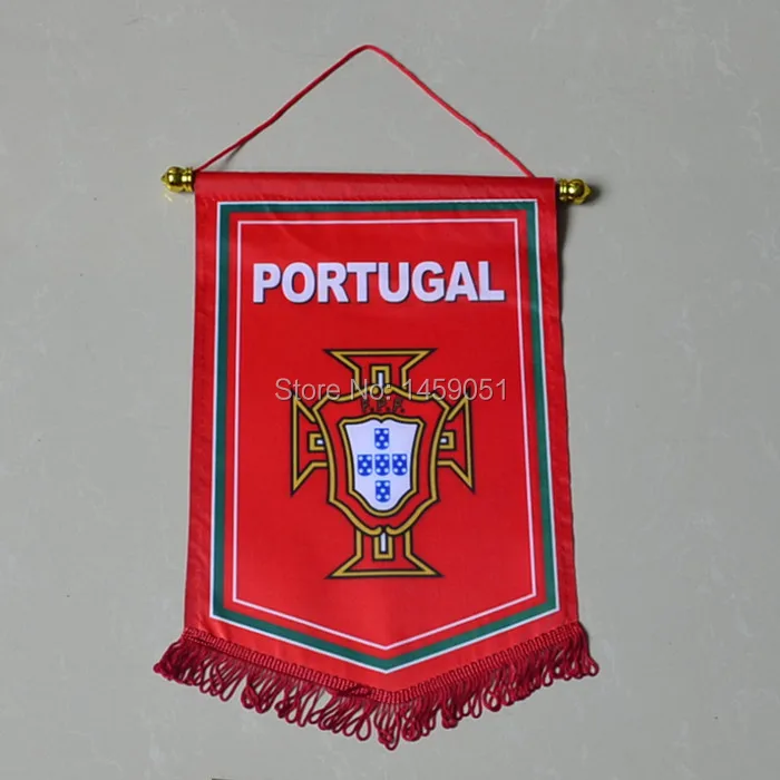 12pcs/lot,Free shipping football fans souvenir soccer team pennant flag
