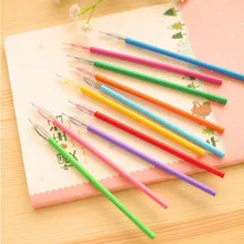 12 цветов/партия милый Цвет Алмазная головка Заправка для гелевой ручки 0,38 мм креативные канцелярские принадлежности для детей студентов письмо подарок школы