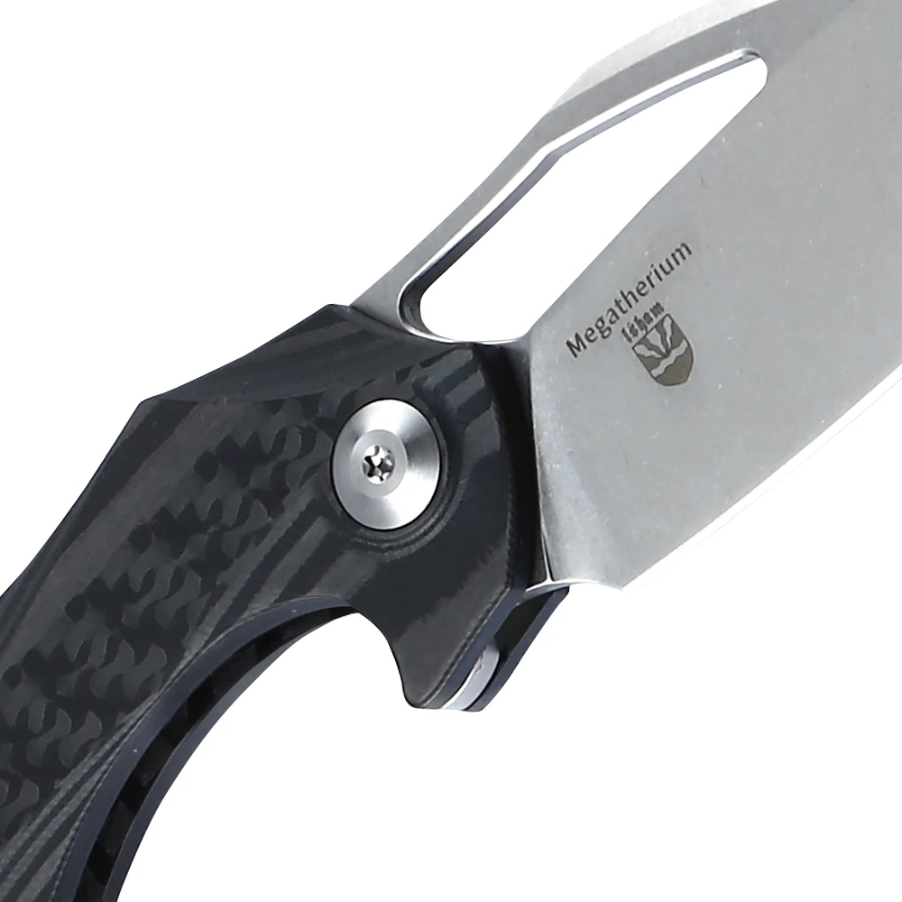 Складной нож Kizer для выживания Minitherium KI3502 с ручкой из углеродного волокна