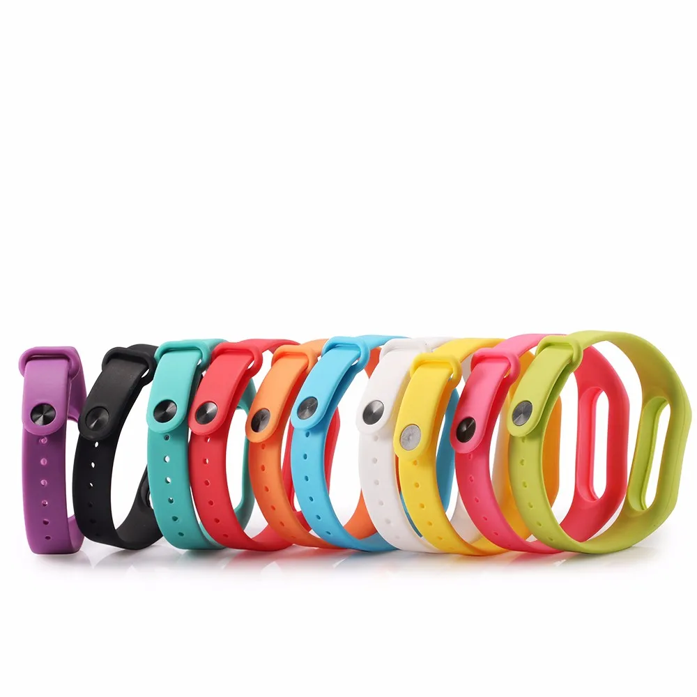 for Xiomi Mi Band 2 Replace Strap for Xiaomi Mi Band 2 MiBand 2 Silicone Wristbands for Xiaomi Band 2 Smart Bracelet 10Color 