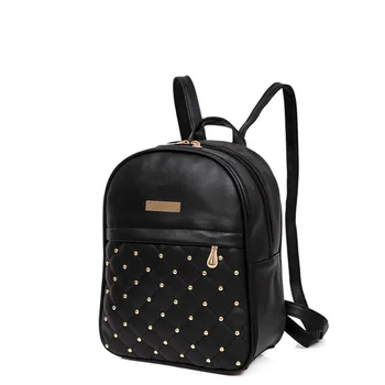 

Backpacks-For-Teenage-Girls Rivet Backpack Fashion Causal Bags Bead Female Shoulder Bag Zaini Per Ragazze Adolescenti