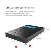 ל sata Case SSK HDD 2.5 אינץ SATA ל USB3.0 SSD HDD Enclosure מתאם עבור סוג C כונן קשיח חיצוני בחיבור Box High Speed ​​שחור 080 (3)