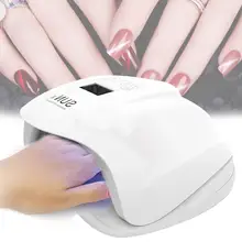 54 Вт солнечные х сухие ногти er двойной светодиодный лампа для ногтей Гель-лак отверждения свет с нижней ЖК-дисплей подсветка витрины для дизайна ногтей сухие ногти